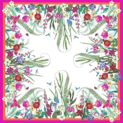 La Dolce Vita Kantha Quilt Fuchsia & Orange Table Covers - 1 Table Cover
