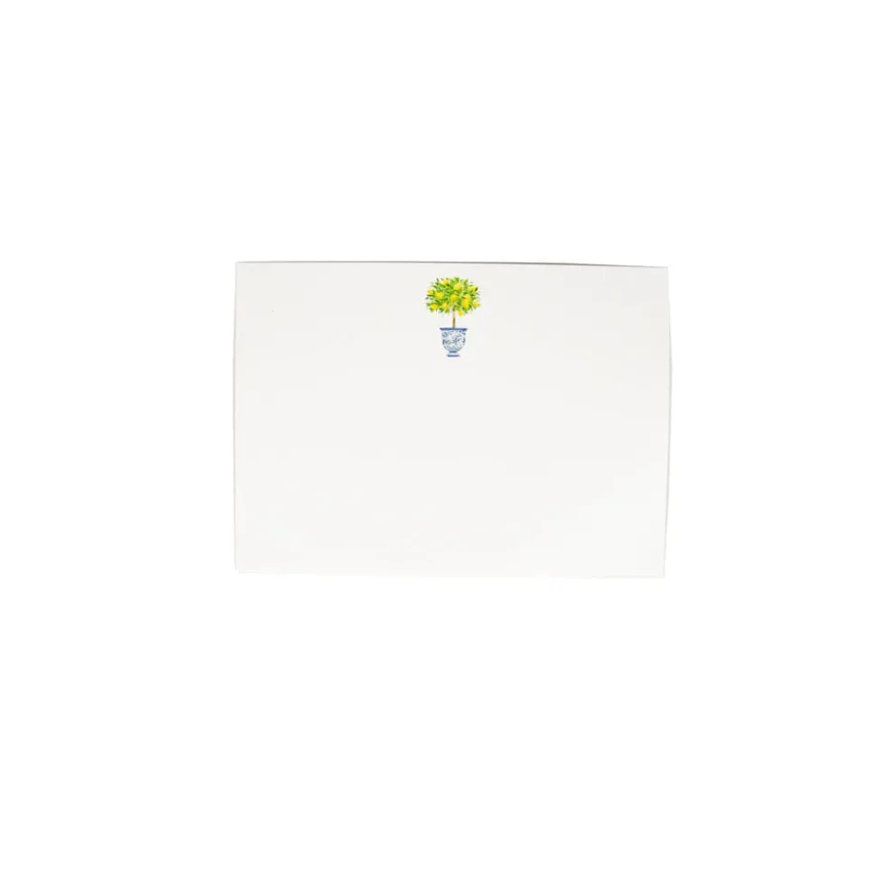 Lemon Topiary Correspondence Cards - 12 Card & Envelopes