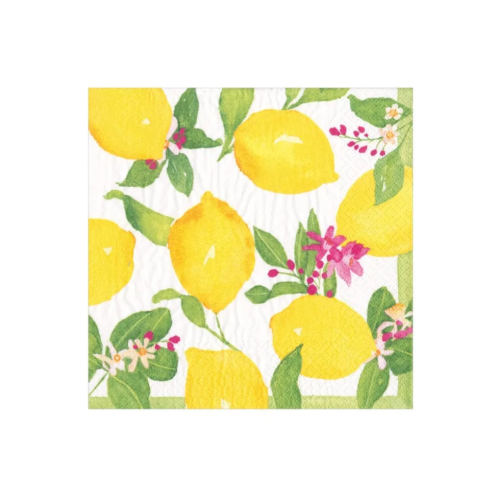 Limoncello Boxed Cocktail Napkins - 40 Per Box