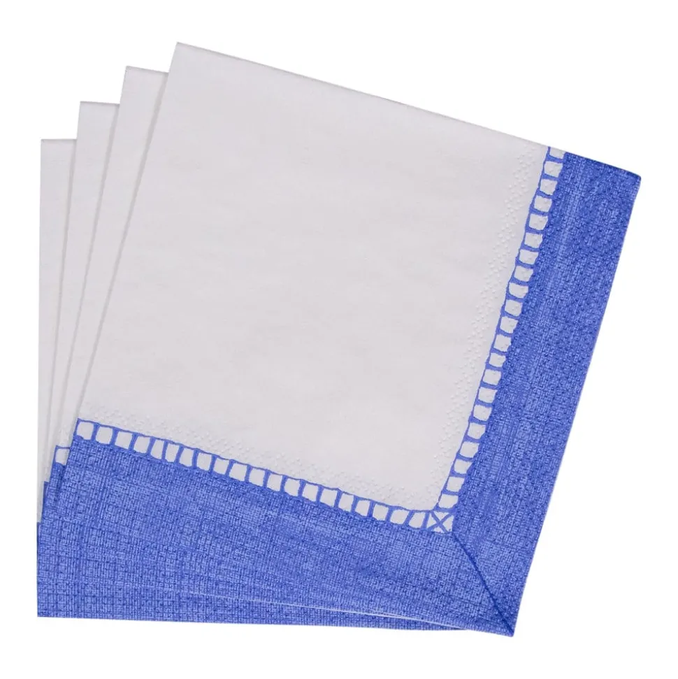 Linen Blue Napkin Cocktail - 20 count