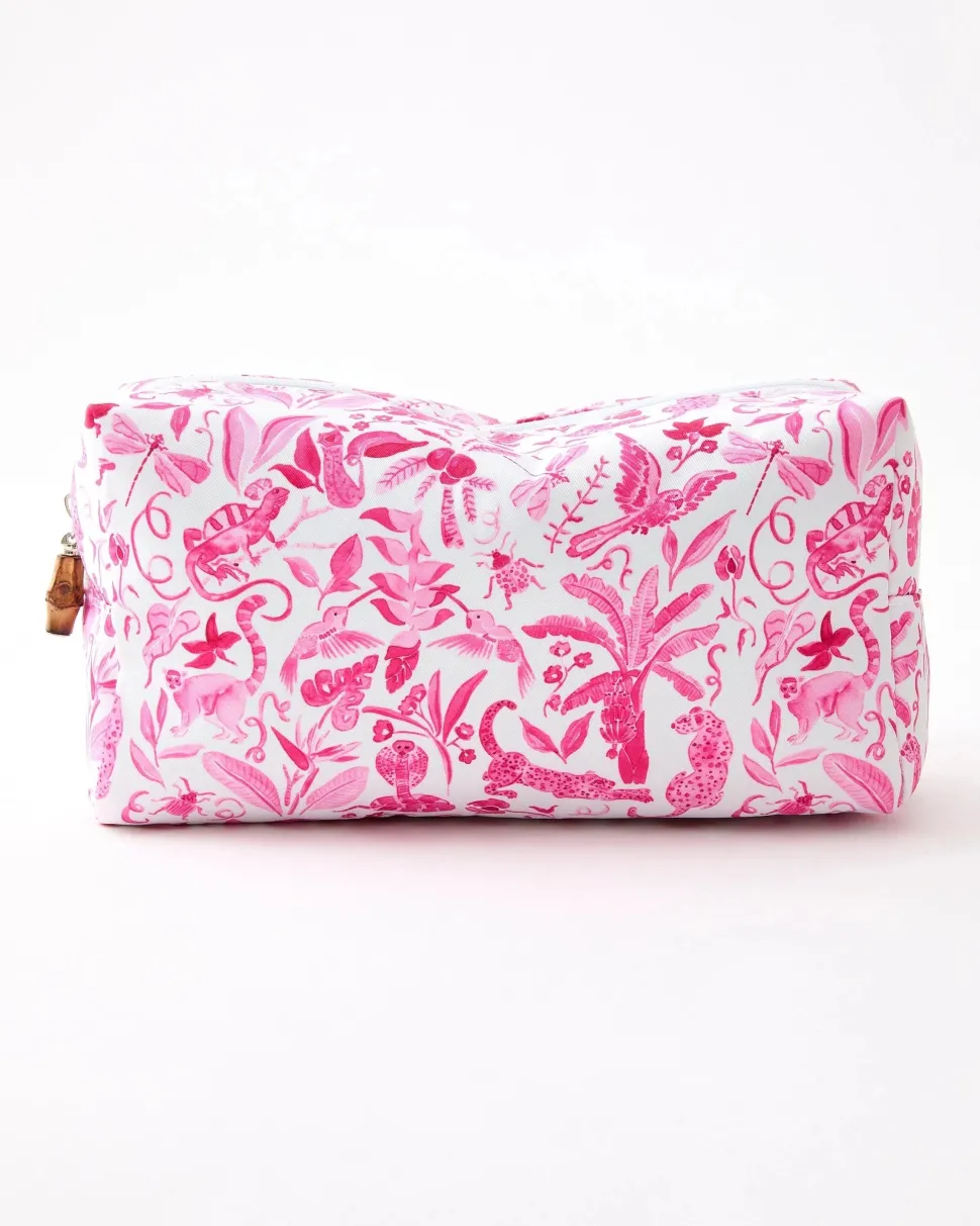 Mahjong Tile Storage Bag - Amazon Pink
