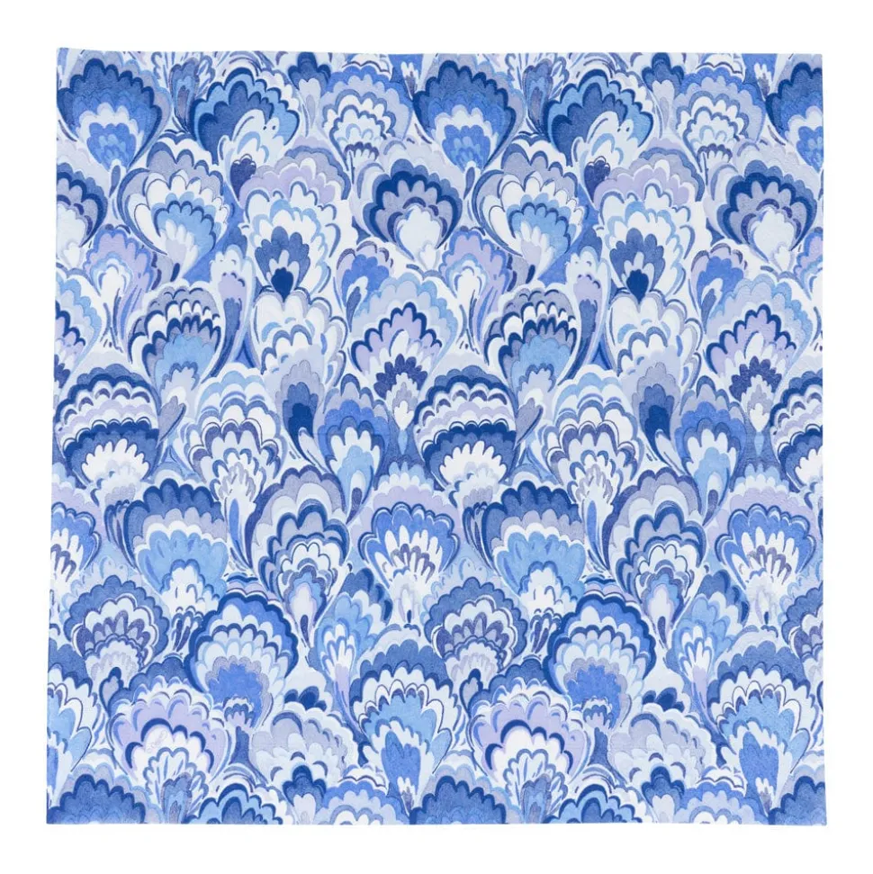 Marbled Ceramica Indigo Luncheon Napkins - 20 Per Package