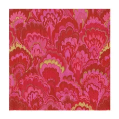 Marbled Ceramica Red & Fuchsia Luncheon Napkins - includes 20 Luncheon Napkins