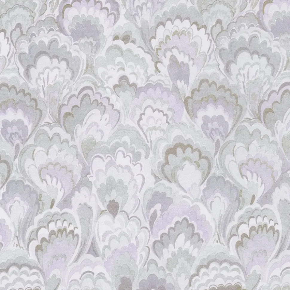 Marbled Ceramica Silver & Lavender Roll Wrap - includes 1 Roll