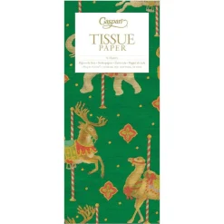 Merry Go Round Tissue Paper in Green - 4 Sheets Included