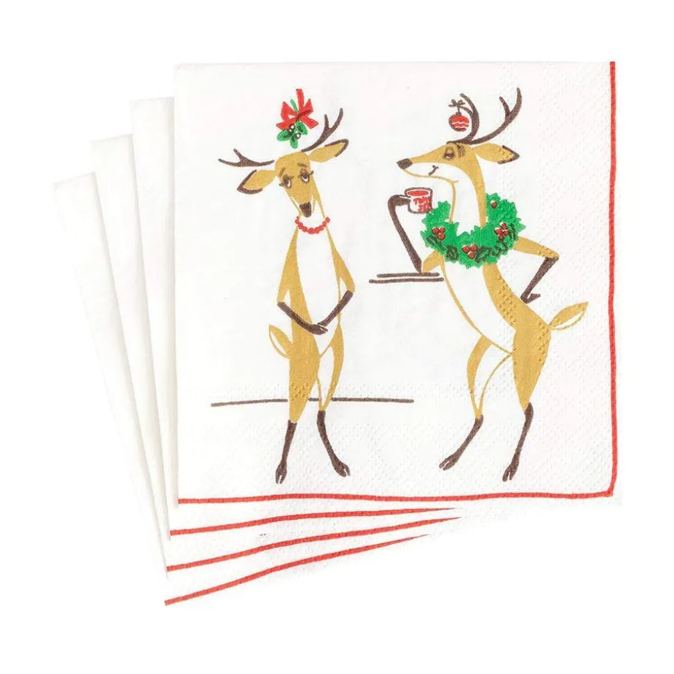 Mistletoe Meets Toddy Paper Cocktail Napkins - 20 Per Package