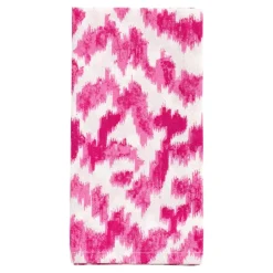Modern Moiré Cloth Dinner Napkins in Fuchsia - Set of 4