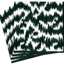 Modern Moire Black Dinner Napkin - package of 20