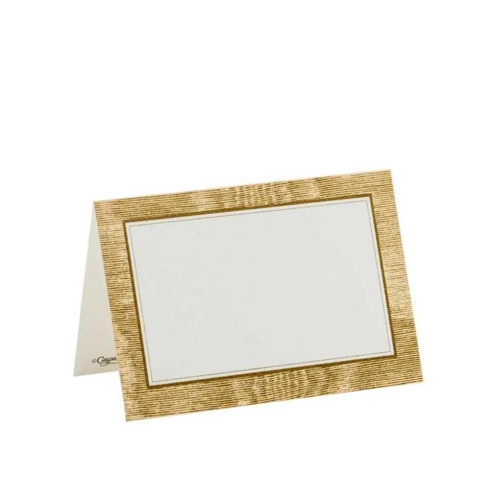 Moire Gold Place Cards Package 10 In