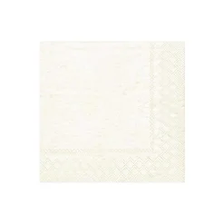 Moiré Paper Cocktail Napkins in Ivory - 20 Per Package