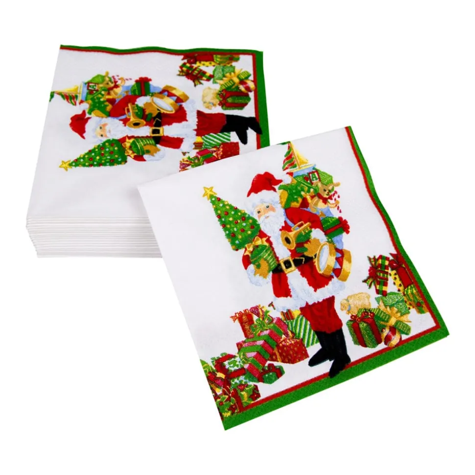 Mr. Claus Cocktail Napkins - 20 Per Package