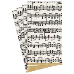 Musica Paper Guest Towel Napkins - 15 Per Package