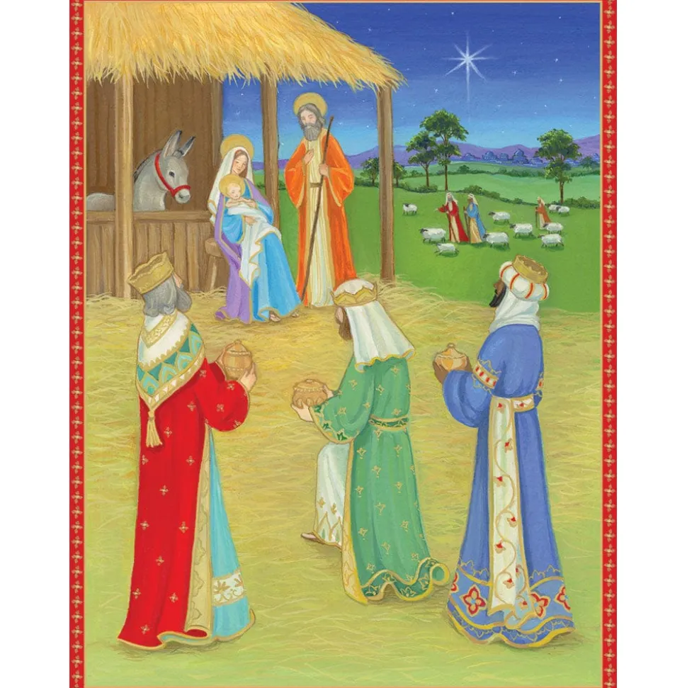 Nativity Classic Boxed Christmas Cards - includes 15 cards & envelopes