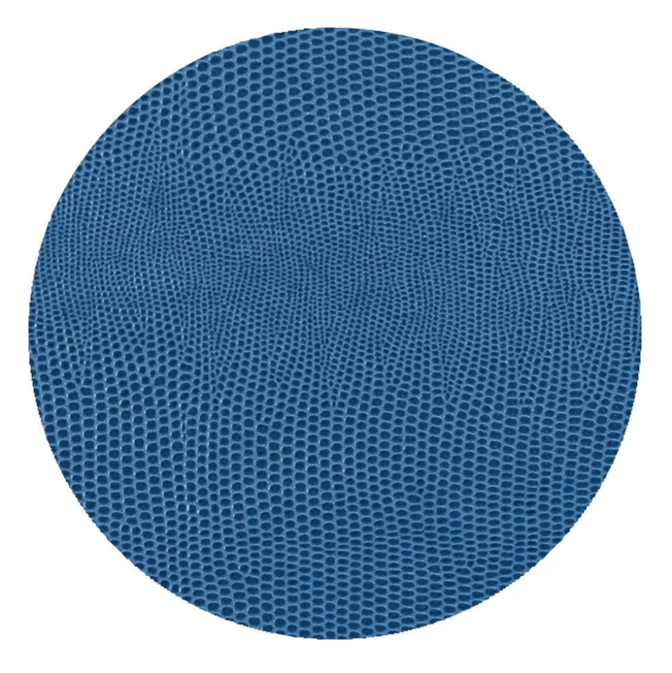 Navy Lizard Coaster Round 8-In Felt