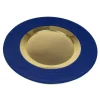 Navy Plate Charger with Gold Interior