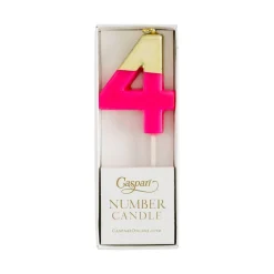 Number Candle 4 - Fuchsia