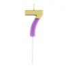 Number Candle 7 - Purple
