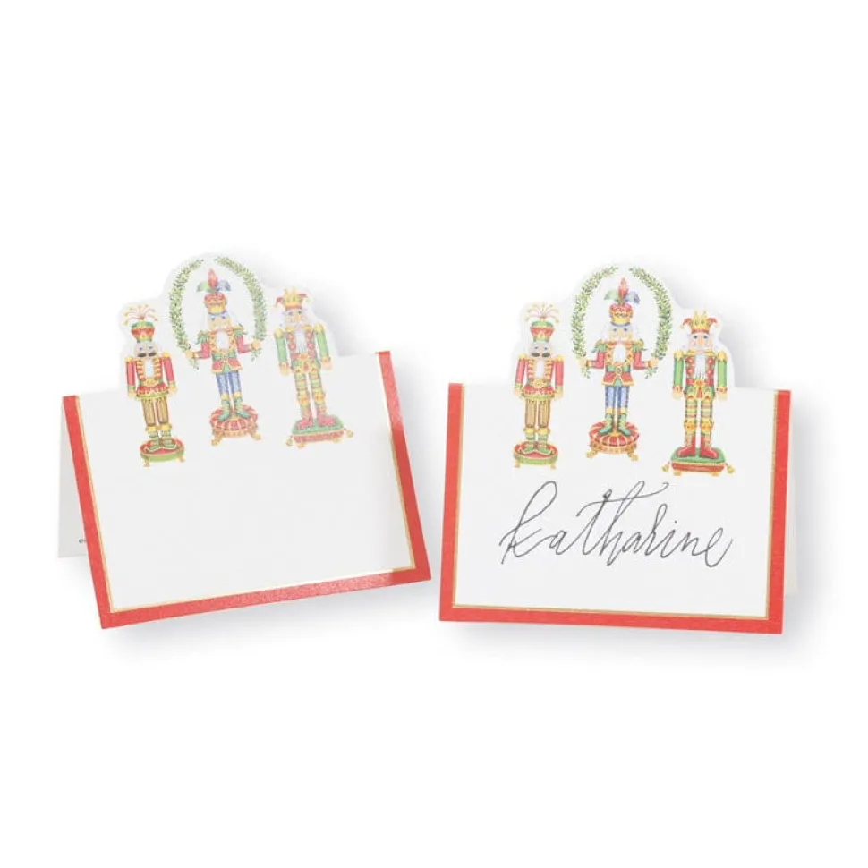Nutcracker Christmas Die-Cut Place Cards - 8 Per Package