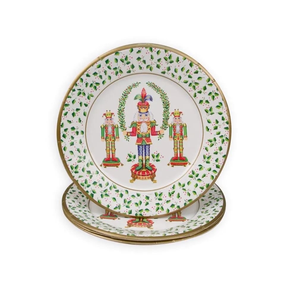 Nutcracker Christmas Dinner Plates - 8 Per Package