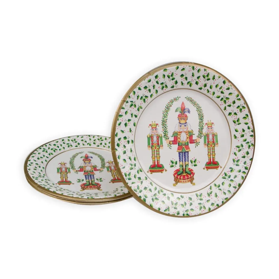 Nutcracker Christmas Dinner Plates - 8 Per Package