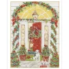Open Front Door Personalized Christmas Cards
