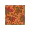 Paisley Leaves Coral Cocktail Napkins - includes 20 Cocktail Napkins
