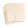 Paper Linen Solid Cocktail Napkins in Ivory - 15 Per Package