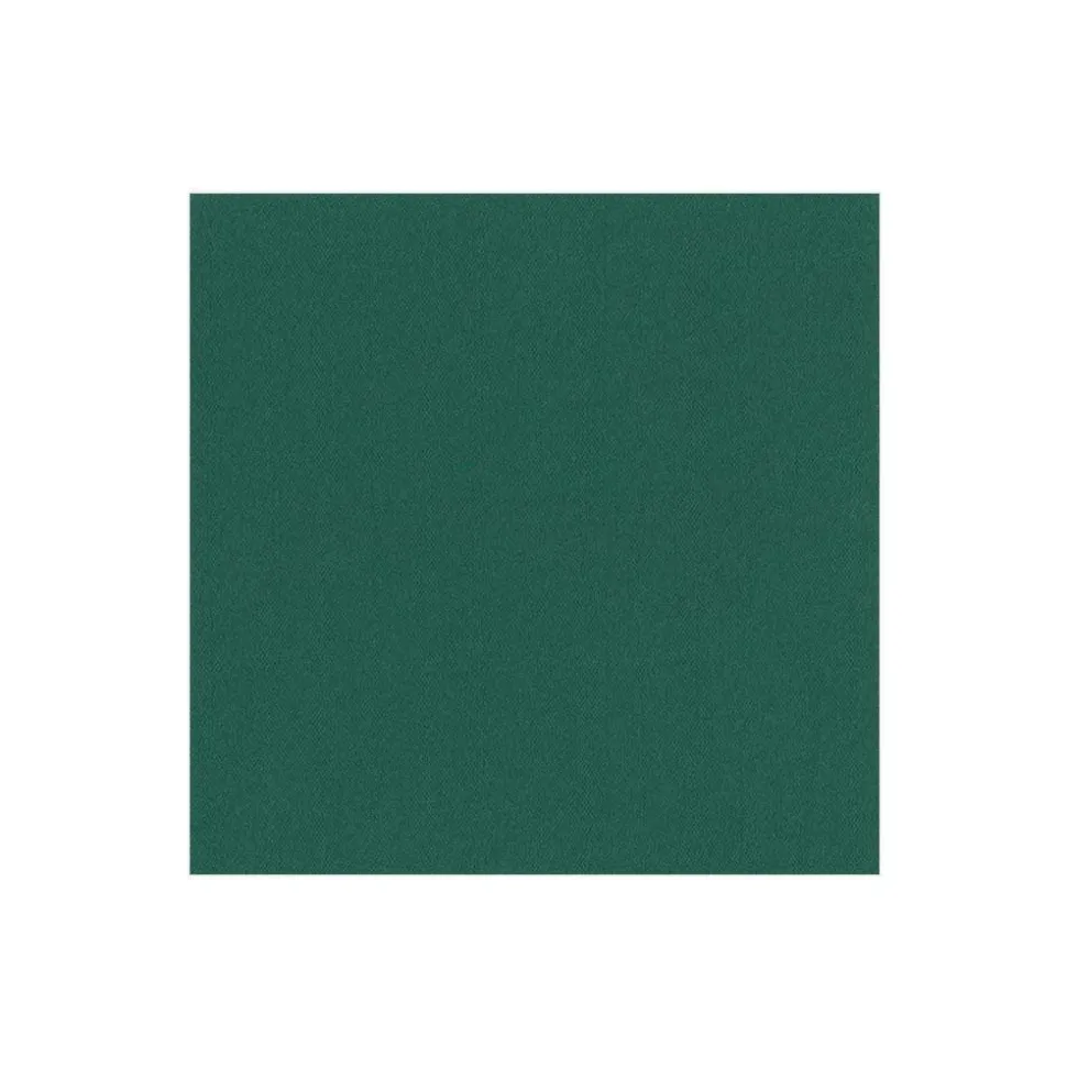 Paper Linen Solid Cocktail Napkins in Hunter Green - 15 Per Package
