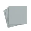 Paper Linen Solid Cocktail Napkins in Silver - 15 Per Package