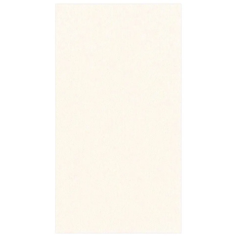 Paper Linen Solid Guest Towel Napkins in Ivory - 12 Per Package