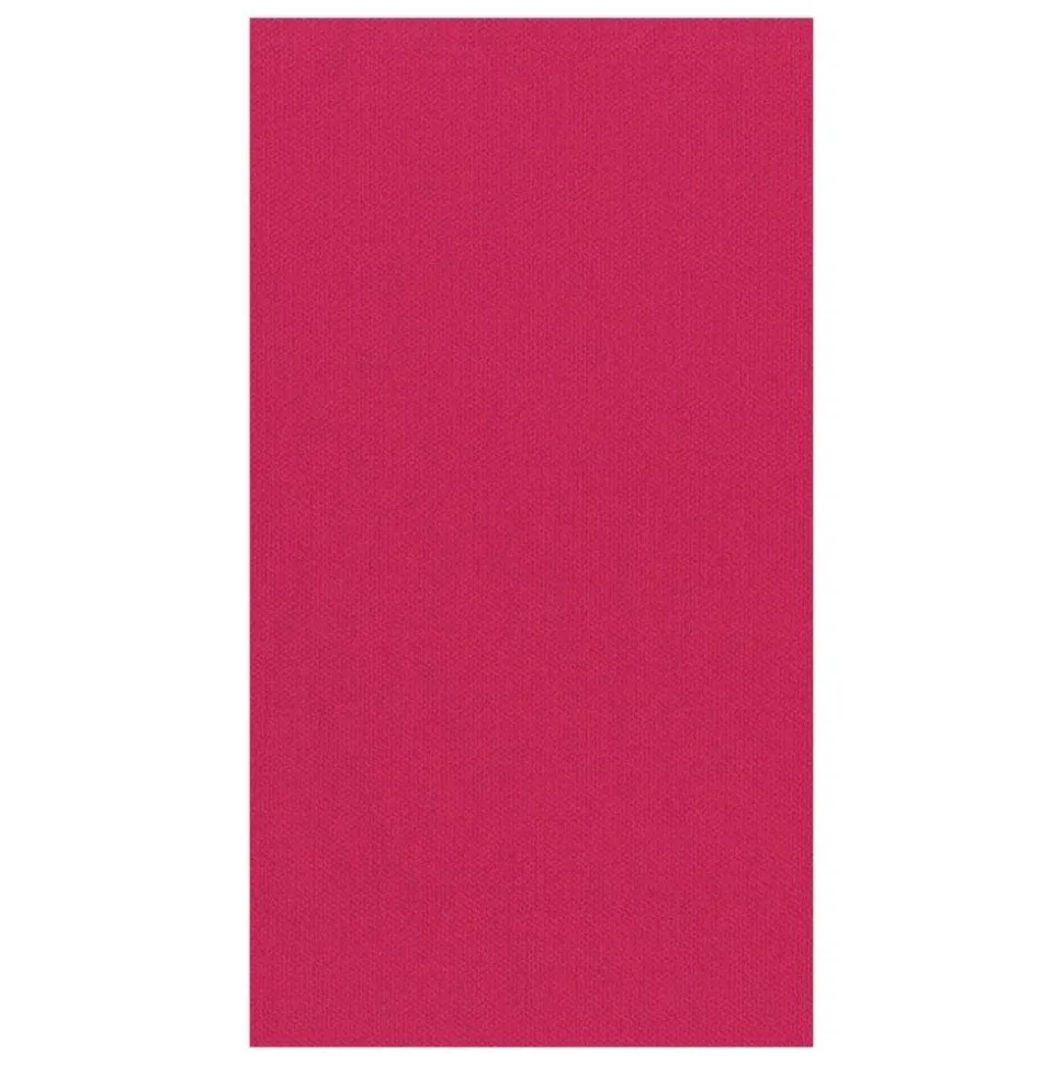 Paper Linen Solid Guest Towel Napkins in Fuchsia - 12 Per Package