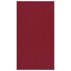 Paper Linen Solid Guest Towel Napkins in Cranberry - 12 Per Package