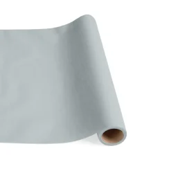 Paper Linen Solid Table Runner in Silver - 1 Each