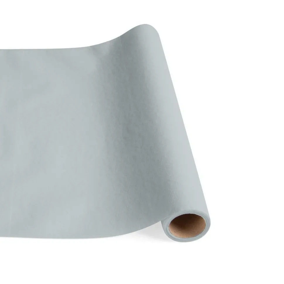 Paper Linen Solid Table Runner in Silver - 1 Each