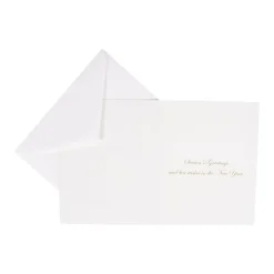 Partridge in a Pear Tree Foil Embossed Large Boxed Christmas Cards - includes 10 Cards & Envelopes