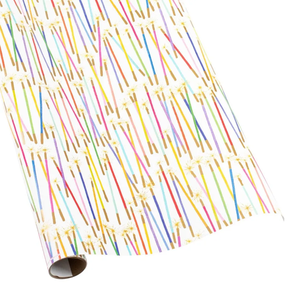 Party Candles Gift Wrapping Paper - 2 30" x 8' Rolls