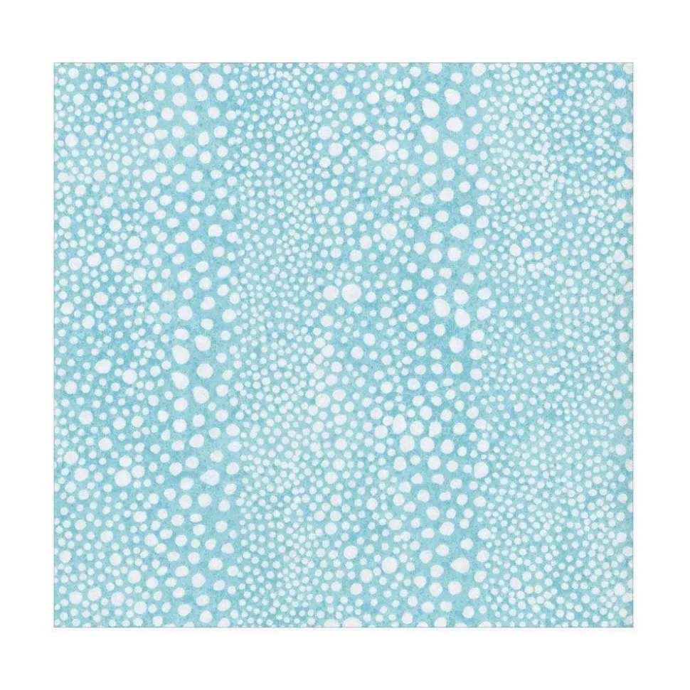 Pebble Paper Linen Luncheon Napkins in Seafoam - 15 Per Package