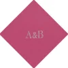 Personalized Double Initial Paper Linen Cocktail Napkins