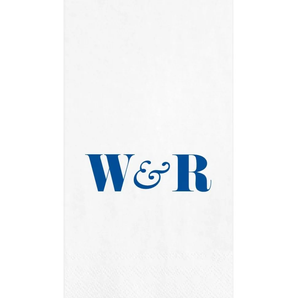 Personalized Double Initial Guest Towel Napkins