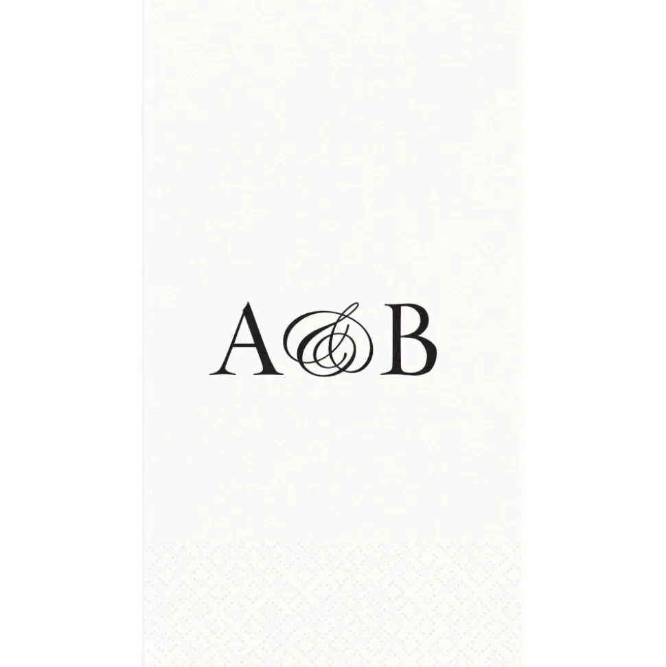 Personalized Double Initial Guest Towel Napkins