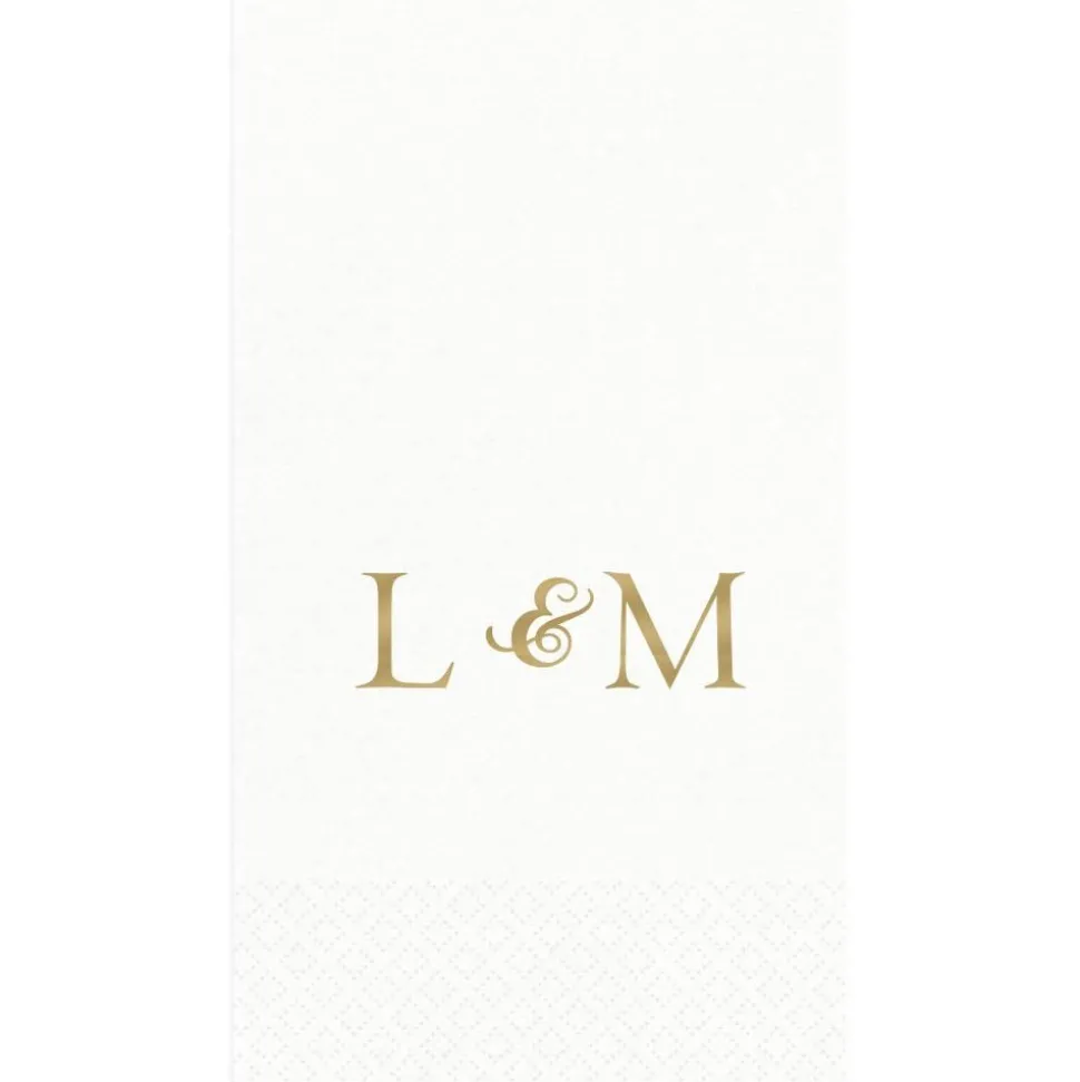 Personalized Double Initial Guest Towel Napkins