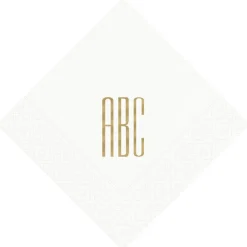 Personalized Monogram Cocktail Napkins