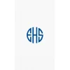 Personalized Monogram Paper Linen Guest Towel Napkins