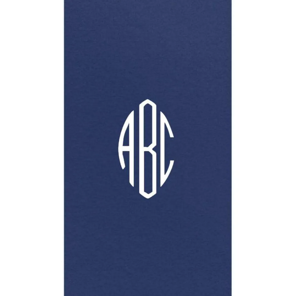 Personalized Monogram Paper Linen Guest Towel Napkins