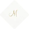 Personalized Single Initial Cocktail Napkins