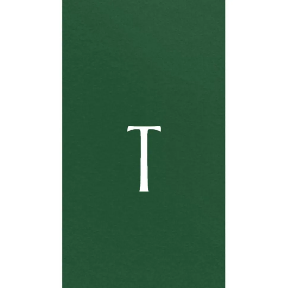 Personalized Single Initial Paper Linen Guest Towel Napkins