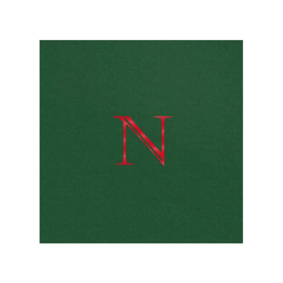 Personalized Single initial Paper Linen Cocktail Napkins