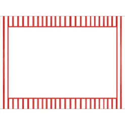 Pinstripes Red Adhesive Labels - 12 Per Package