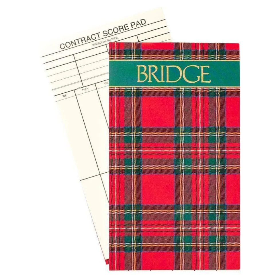 Plaid Bridge Gift Set - 2 Playing Card Decks & 2 Score Pads