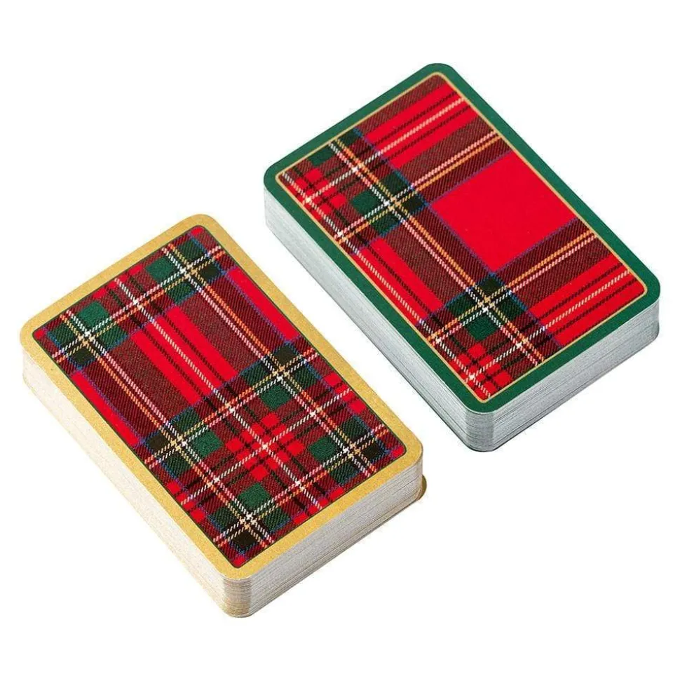 Plaid Large Type Bridge Gift Set - 2 Playing Card Decks & 2 Score Pads